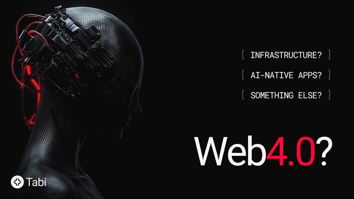 TabiVibe's tweet photo. Everyone’s talking about Web4.0

What does it mean to you? https://t.co/E7BzuxlGDi