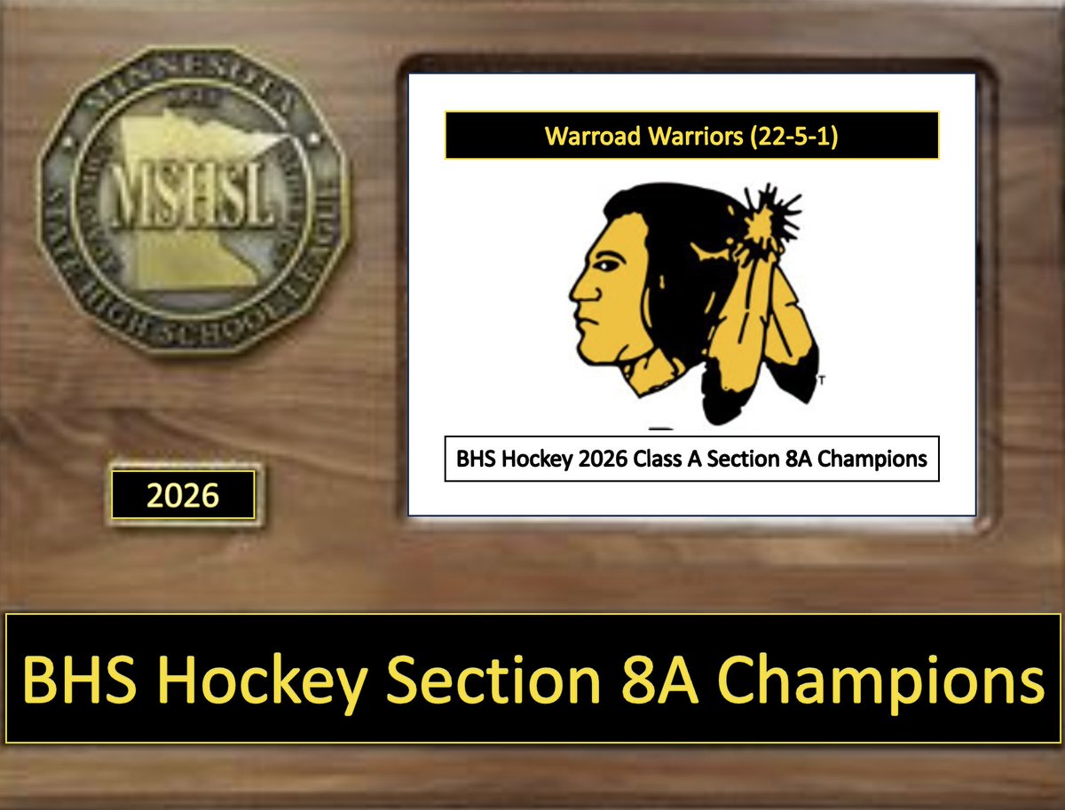 BHS Hockey Section 8A Championship 
#3 Detroit Lakes 0
#1 Warroad 3
Final
Warroad suffocated the Detroit Lakes into submission tonight. The Lakers weren't able to do much vs the Warriors, who needed Patrick Kennedy to step in the net to secure the win and head back to State.