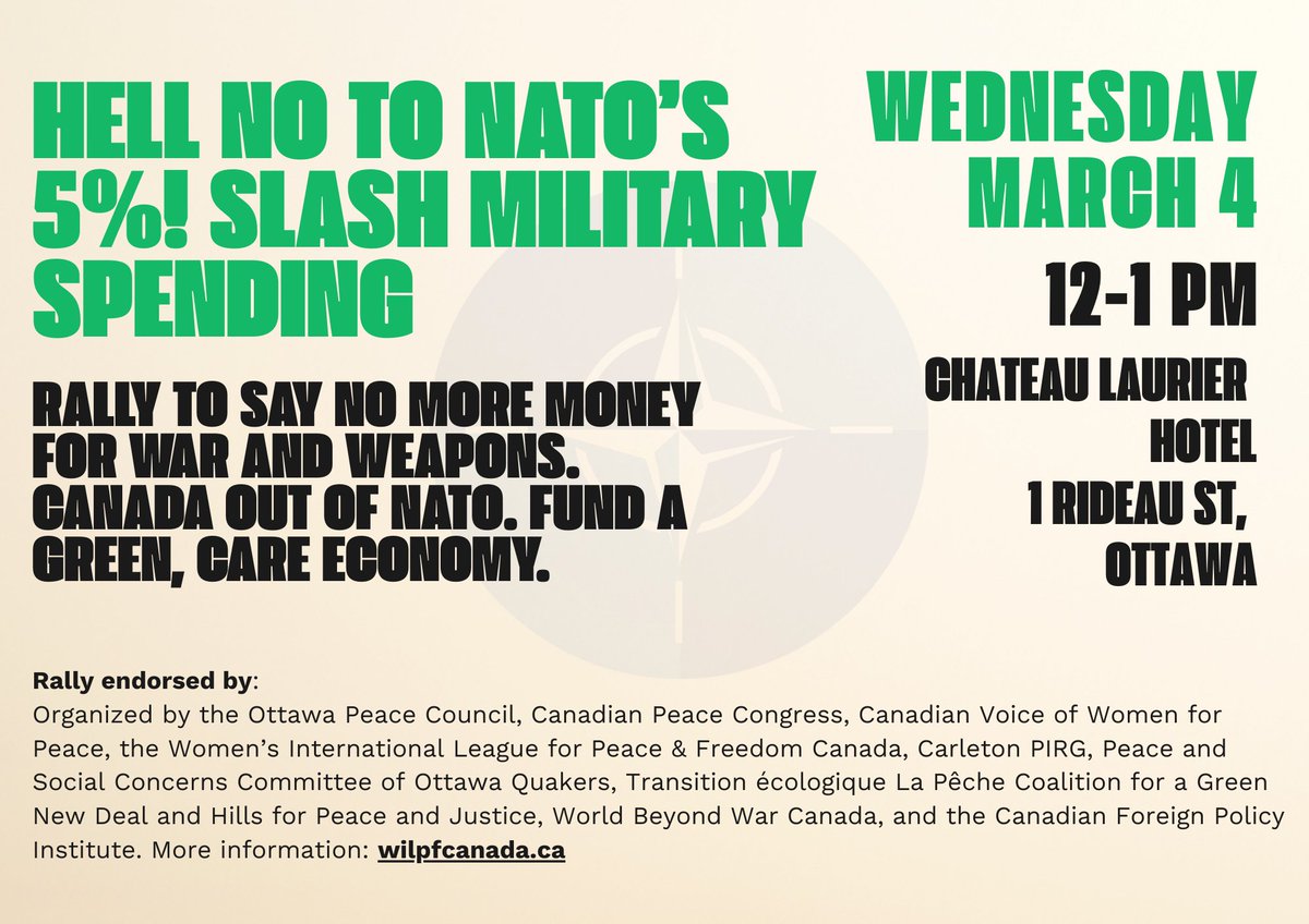 WILPF Canada tweet media