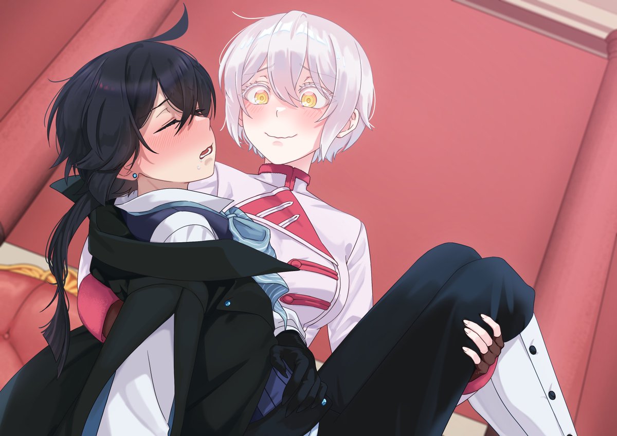ElfFromSpaceJ's tweet photo. Now High resolution!
Art Commission from @NasvyHere
Fanfic illustration based on the anime announcement Omake. Vanitas is drunk and Jeanne tries to carry him off. Officially Domi stops her, but not in my story! #VaniJeanne #VanitasIsTasty #VanitasNoCarte 

https://t.co/eP6kvfkKSW https://t.co/mZxJw9qImJ