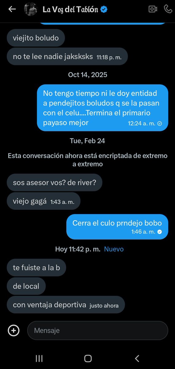 River_Corazon_x's tweet photo. MIREN COMO SE DELATO SOLO ESTE BOSTERO MALPARIDO DE LA VOZ DEL TABLON.

TERRIBLE BOSTERO!!!!!

VIERON???? LOS BOSTEROS SE HICIERON CUENTAS SIMILARES A LAS DE RIVER PARA OPERAR DESDE ADENTRO!!!!

ACÁ LA CONFIRMACIÓN!!!!!

POR FA DALE RT PARA QUE TODO TWITTER RIVER LO SEPA!!!! https://t.co/Eg2U6q2ewa