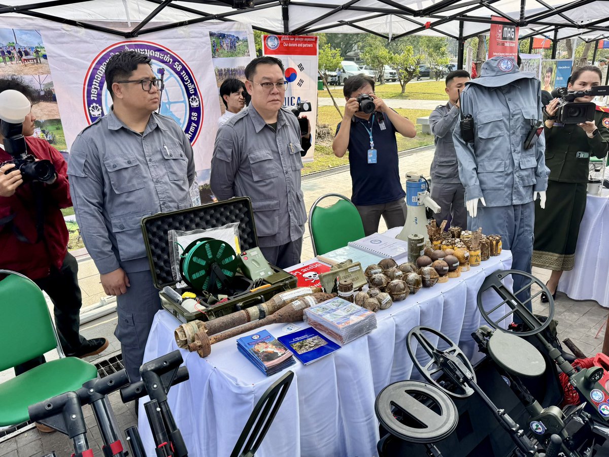 BakhodirAB's tweet photo. Privileged to join the launching ceremony of the 3rd Review Conference (#3RC) of the Convention on Cluster Munitions to be hosted in 🇱🇦 on 14-18 September 2026: Lao PDR is the original #CCM signatory and its early adopter #LaoSDG18 #UXO @UNinLaoPDR @UNDPLaoPDR https://t.co/R5YlG8HwmW