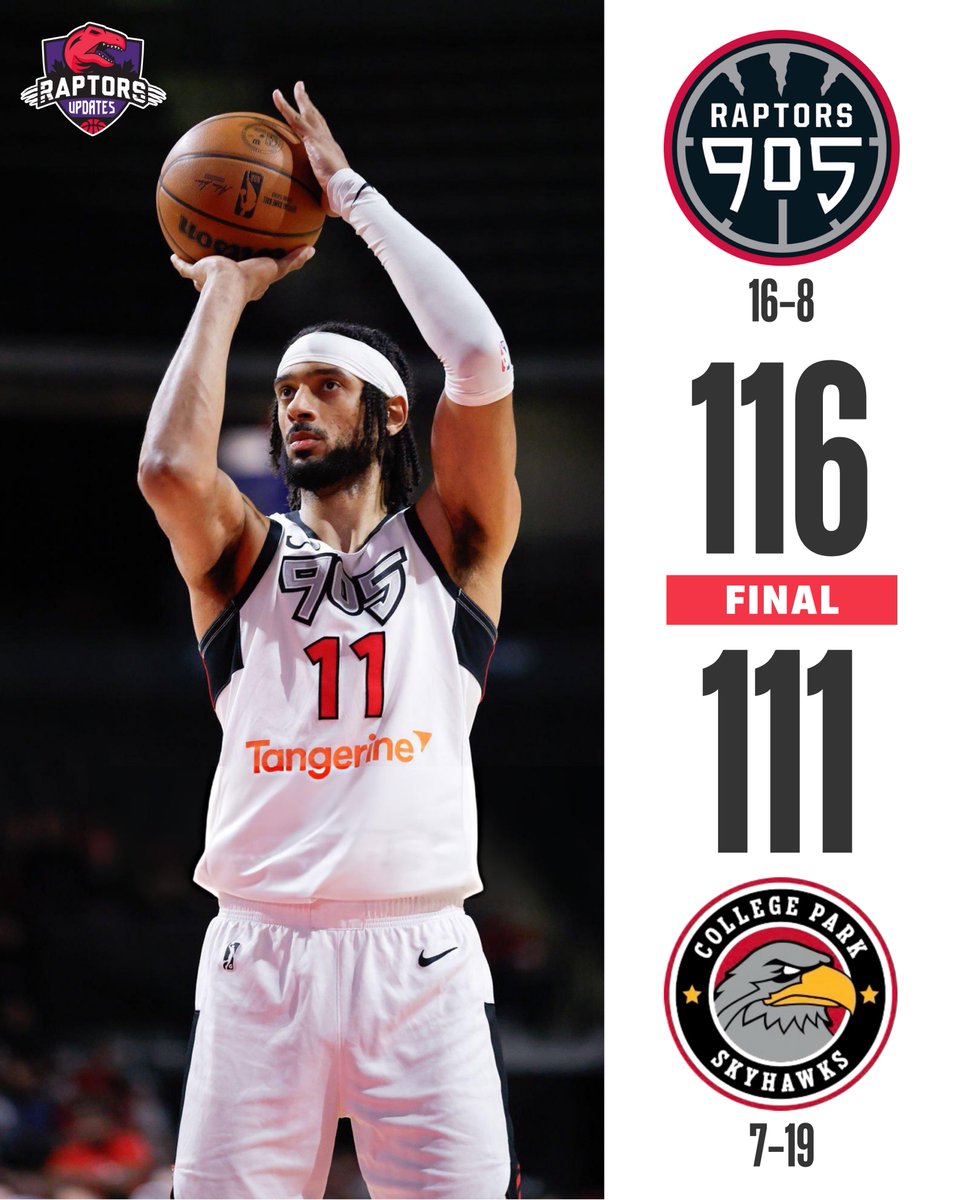 OmerOsman200's tweet photo. 905 win! 

They split the road trip 1-1. A hard fought battle that came down to the wire. 

Tyreke Key lead the 905 in scoring tonight, dropping 20 points on great efficiency. 14 of his 20 points were in the 1st quarter. POTG. 

🖼️: @SharmsCharania https://t.co/fH2hAkjqUq