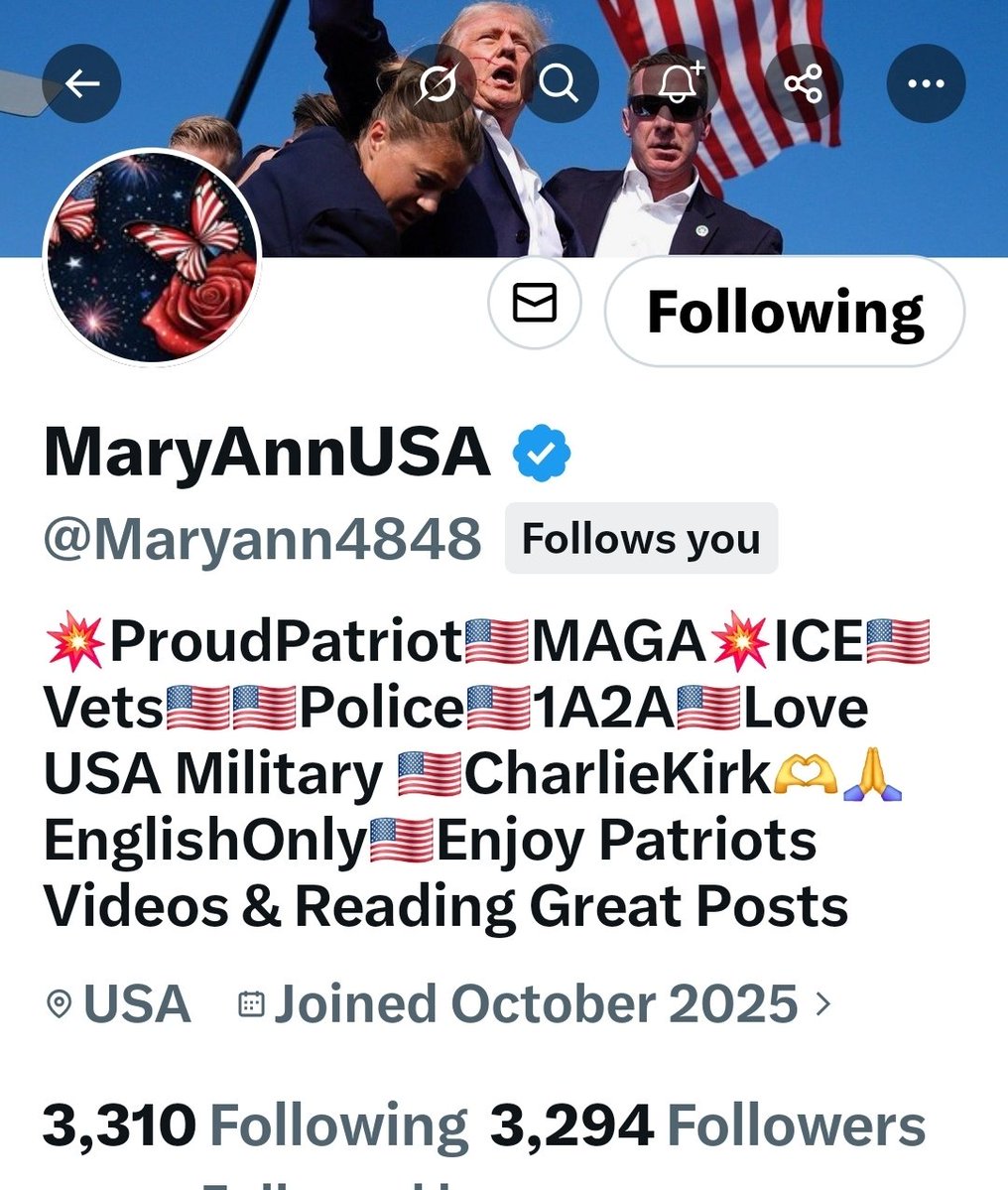 Let's get MaryAnn some more followers! 
Follow and repost!
<a href="/Maryann4848/">MaryAnnUSA</a>