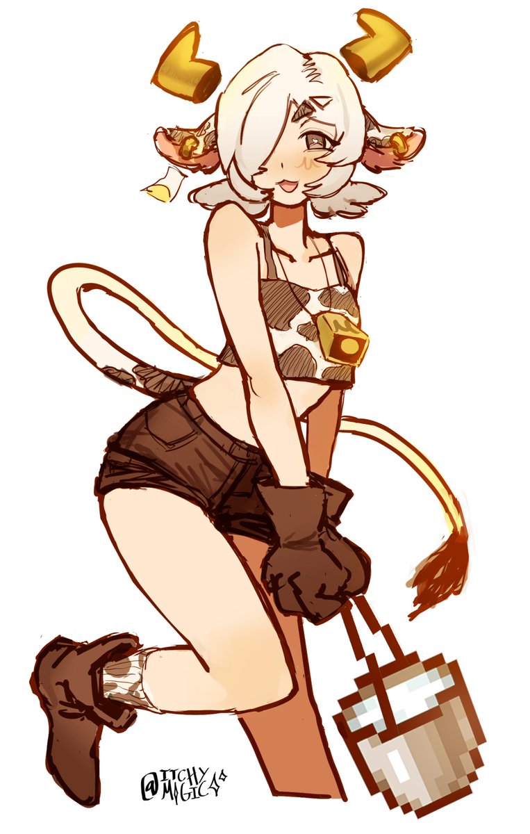 finished her milking session