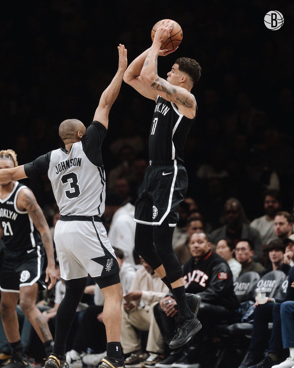 Michael Porter Jr. tonight vs. San Antonio
• 25 PTS
• 14 REB
• 3 3PM, including his 1,000th career three