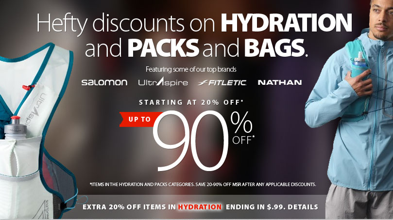 runningfreecan's tweet photo. Hefty Deals on Hydration and Packs and Bags - For a limited time Save an Extra 20% off the lowest marked price of everything in Hydration and Packs ending in $.99. Plus, discover markdowns on Hydration in Warehouse and Featured 88s up to 90% off msr. More https://t.co/6xJZj8MDOA https://t.co/9NxsvohrSE