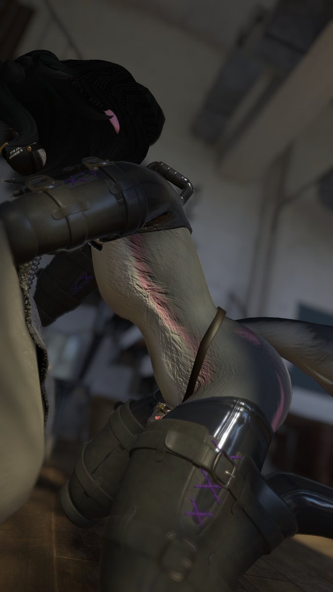 285Drone's tweet photo. oh loook a helpless toy 
(i have more pic of it )

thank to @DesaturatedFoxx for letting me test the bitch suit out https://t.co/7xJ8I2A5vc