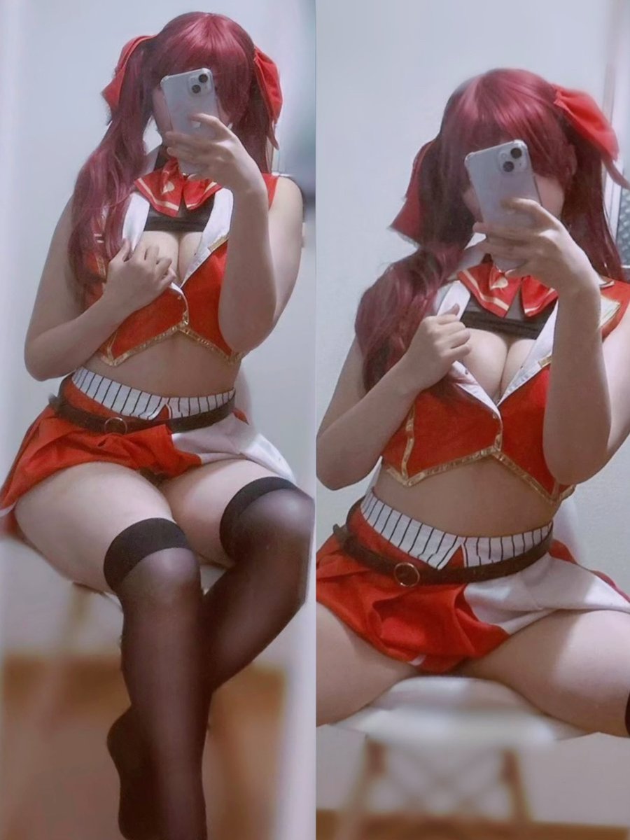 今日は宝鐘マリンcosplay︎❤️

#hololive #コスプレ