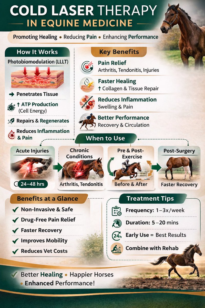 Equinelaser3000's tweet photo. Upgrade your stable’s recovery game.

✔ Drug-free pain relief
✔ Faster healing
✔ Portable &amp; powerful
Discover why riders are switching to the AEL IR 4400.
DM us for details.

#EquineBusiness #Veterinary #ShowHorse #HorseOwners https://t.co/MBdCiTPYbZ