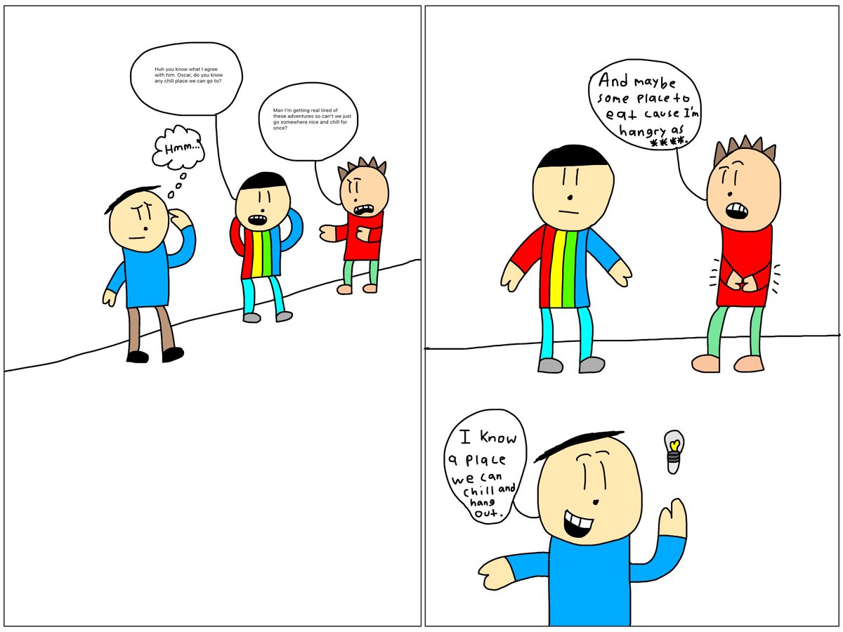 OscarDraws_'s tweet photo. Alright today's the day so let's start things off with a bang with a first ever collaboration comic with @Fear_Simp’s CB Cafe titled Cafe Chaos! (Featuring: @KathyH684, @thenonichannel, @zankow139_2, @Kit_catzz_, @Kathemations, @DoxixiCoke, @novash_, @SebsAltAltAcc…) https://t.co/Ix1BwDjMIF