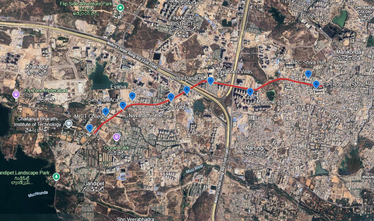 LSudininti's tweet photo. Good morning ma’am @GummallaSrijana @MC_Cyberabad  
Ma’am manikonda , puppalaguda,narsingi people needs this road as soon as possible ma’am 
during morning and evening peak hours at least it taking 20 minutes to travel 2 km. 
Requesting you ma’am to pls intervene
@KomatireddyKVR https://t.co/dthh5I4Ao6