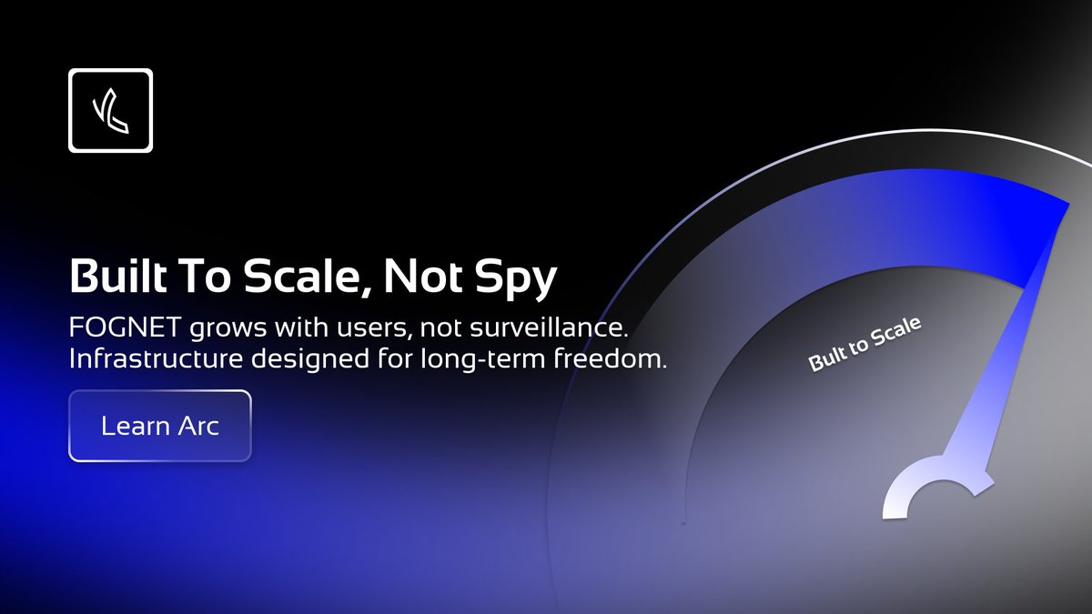 FOGNET2024's tweet image. Built To Scale, Not Spy. 📈

FOGNET grows with its users, not through surveillance. Our infrastructure is engineered for long-term freedom and massive scalability. 🗽📡

#Scalability #FOGNET #TechFreedom