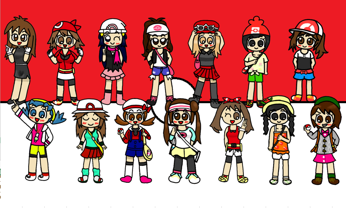 ポケモン30周年なのに何も描いてなかったから過去絵でお茶を濁しておく 