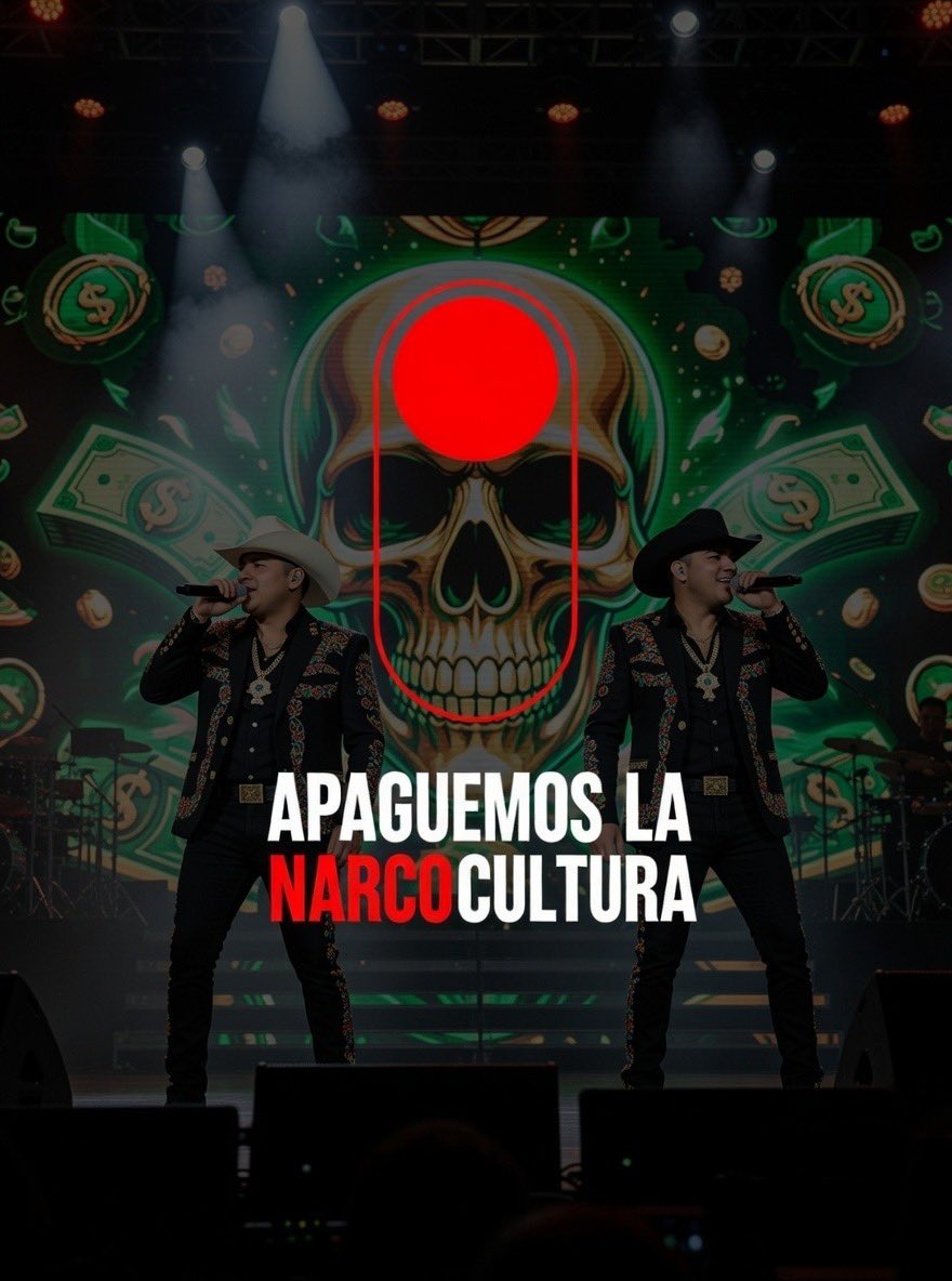 Haz lo tuyo mexicano, NO CONSUMAS NADA DE LA NARCOCULTURA.

QUE SE APAGUE .

#ApagaLaNARCOCULTURA