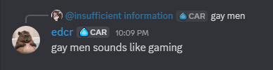 Great things are happening in the car discord