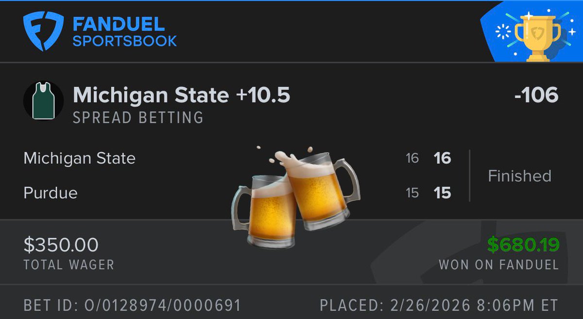 beerball3r's tweet photo. We just beat Purdue in Mackey

#BeerBets https://t.co/K2kROcvmdt