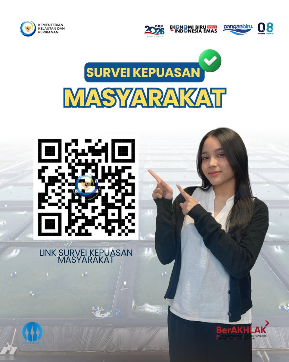 bppsdm_bppa's tweet photo. Jangan lupa cek dan urus perizinan usaha budidaya ikan kamu ya😉
@kkpgoid @swtrenggono
#2026KKPGrowStronger #SaktiWahyuTrenggono #KKPGOID #PerizinanBudidayaIkan #makintahu72805 https://t.co/LOkEsMQXxM