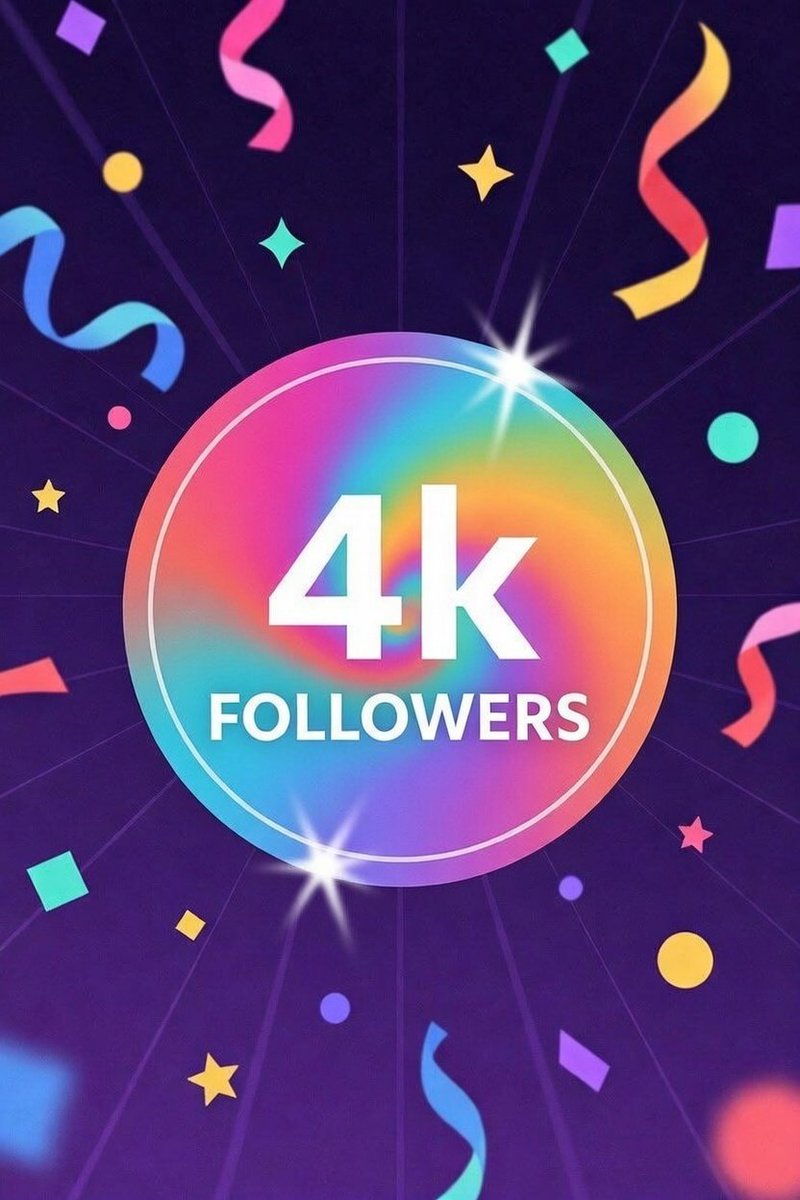 Good morning, woke up this morning to 4k followers.

Thank you for this achievement.

I would not have achieved this feat without you guys

Thank you