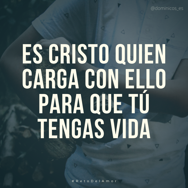 dominicos_es's tweet photo. Ya no tienes que cargar tú con nada, es Cristo quien carga con ello para que tú tengas vida.

❤️ #RetoDelAmor #DominicasLerma https://t.co/B9gc1IeRZb