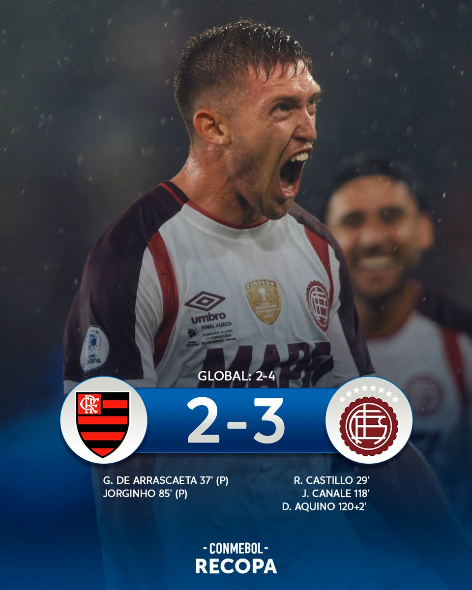 ⭐️🇱🇻 ¡Maracanazo granate! <a href="/clublanus/">Club Lanús</a> ganó en Río de Janeiro su primer título de CONMEBOL #Recopa.