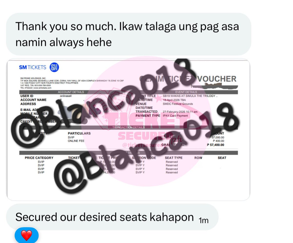 ✨Ticket Secured✨ tweet media