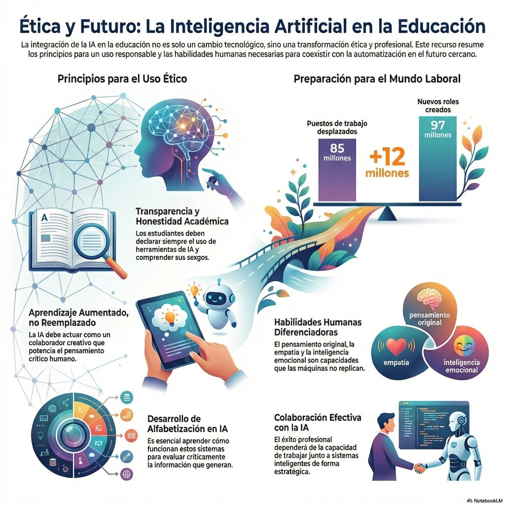 ¿La IA reemplazará al docente? ¡Al contrario! 🚀 Es nuestra aliada para potenciar el pensamiento crítico y la creatividad. El futuro exige alfabetización digital, ética y, sobre todo, fortalecer nuestra esencia humana: empatía e intuición. 💡🤖

¡Evolucionemos juntos!

#EdTech