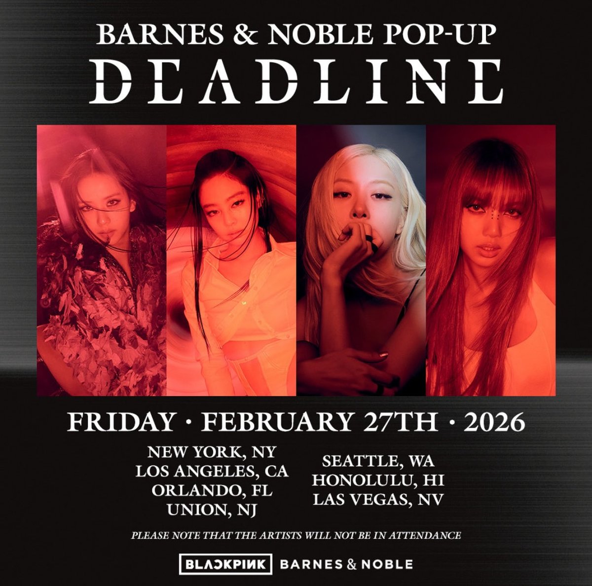 BLACKPINK DEADLINE POP-UP 📍 B&N 5th Ave Free tote bags & stickers