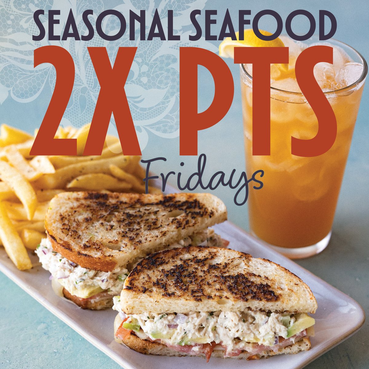 Fridays just taste better 🐟

Earn 2x points on Seafood Menu items every Friday through April 10.

Join Good Neighbor Rewards today:
maxandermas.com/rewards