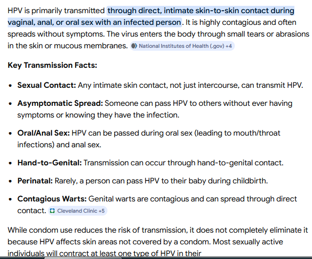 <a href="/PTI_News/">Press Trust of India</a> <a href="/MoHFW_INDIA/">Ministry of Health</a> >>Cervical cancer, which occurs at the mouth of the uterus, or cervix

He should be asked how HPV virus that causes Cervic Cancer spreads? First, it is an STD, the same way HIV/AIDS spreads.

Here is a quick info from the NIH, USA. You can do your own research.