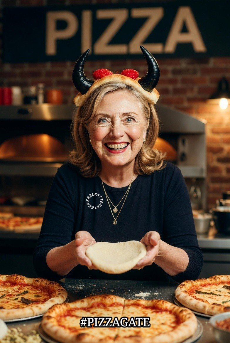 GeneralPatton83's tweet image. I'm praying for karma to finally do it's job.
#PizzaGate #lockherup