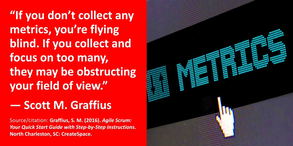 ScottGraffius's tweet image. “If you don’t collect any metrics, you’re flying blind. If you collect and focus on too many, they may be obstructing your field of view.” — Scott M. Graffius, Agile Scrum

#Agile #Metrics #AgileQuote #MetricsQuote

See the Agile Scrum book on Amazon at amzn.to/46PpkRN