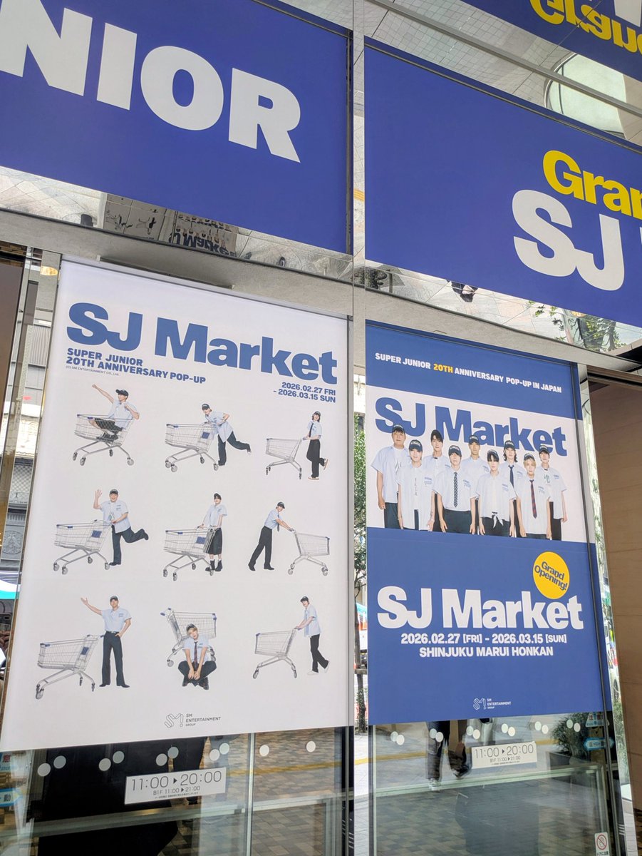 スーパージュニア20周年ポップアップ「SJマーケット」新宿マルイで