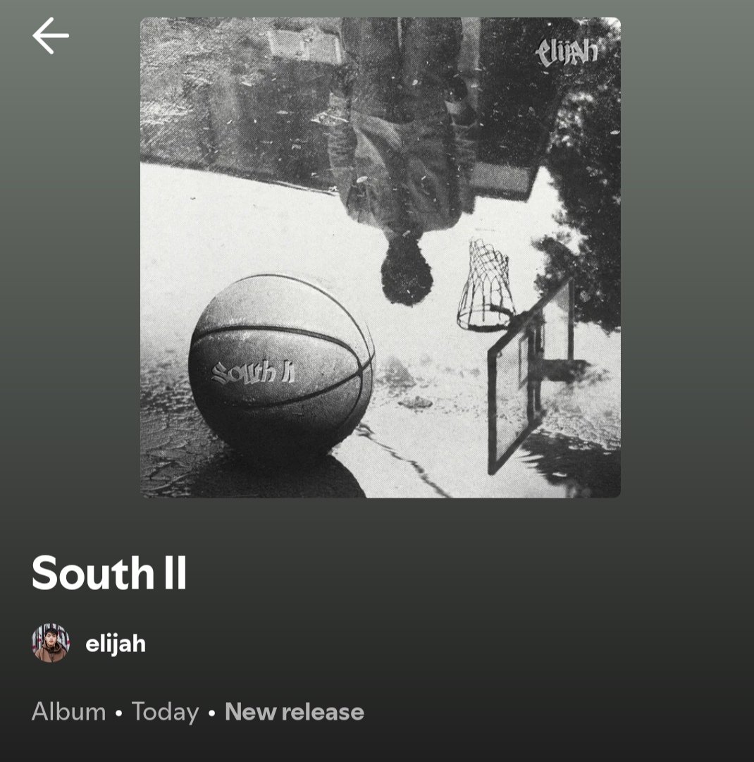 roxyarchieluvs2's tweet photo. the first album of elijah canlas 'south II" is now out!!

from seeing elijah release his singles one by one on streaming platforms before to finally hearing his 10 tracks on his first album 

🔗https://t.co/jF6hjiagi0

congratulations and so proud of you, @elijahcanlas_ !!! 🤍 https://t.co/E97DDCZgeM
