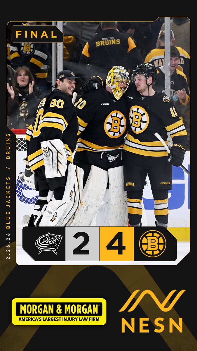 WE'RE BACK AND THE B'S WIN 🐻

⭐️ This Bruins Win is presented by <a href="/forthepeople/">Morgan & Morgan</a> – America's Largest Injury Law Firm.