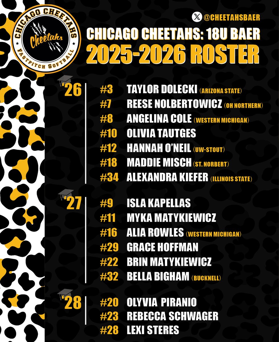 Chicago Cheetahs 18u Baer tweet media