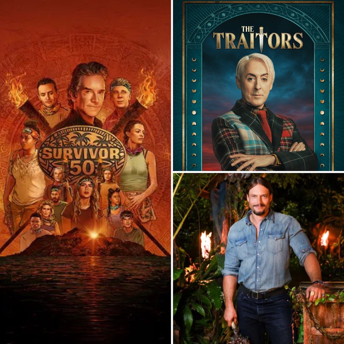 SurvivorQuotesX's tweet photo. Between the epic return of Survivor 50, the thrilling start to Australian Survivor and the backstabbing finale of The Traitors, it’s been a great week as a reality tv fan. 

#Survivor50 #SurvivorAU #TheTraitorsUS https://t.co/cWKBMxUR7S