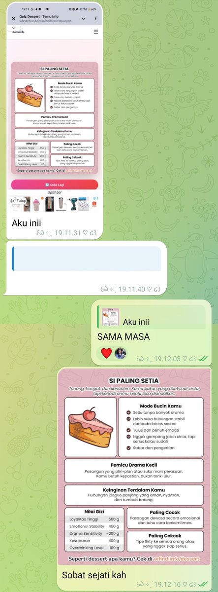 nishinizen's tweet photo. Semalem nyoba tes takjil di sela waktu dia pijet dan nunggu waiting list bukber (ga paham juga kok bisa-bisanya bukber waiting list T____T). Hasilnya emang #certified_biefef, sama-sama setia 😎 https://t.co/o3lFNLxeK2