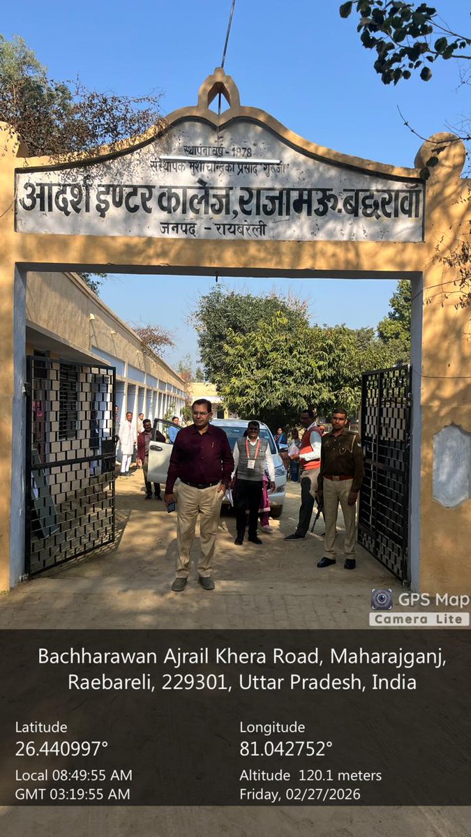upboardexamlkw's tweet photo. संयुक्त शिक्षा निदेशक, लखनऊ मंडल, लखनऊ द्वारा जनपद रायबरेली के विभिन्न परीक्षा केन्द्रों का औचक निरीक्षण किया जा रहा है।
@upboardpryi @desecedu @pkumar1997 https://t.co/YgW65NyJrn