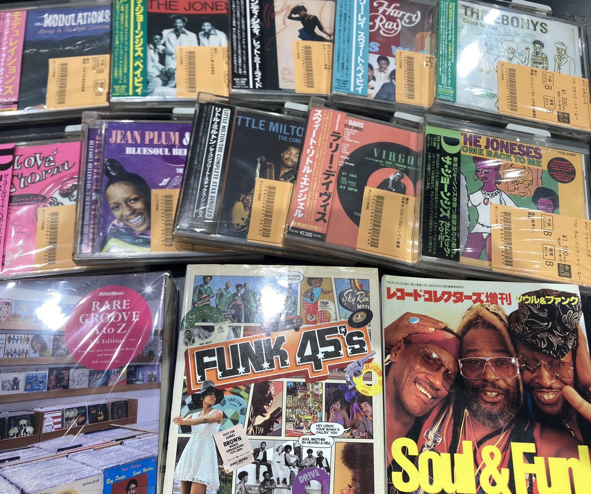 ソウル、ファンク、ブルースコーナーの中古CD💿を大量に入れました