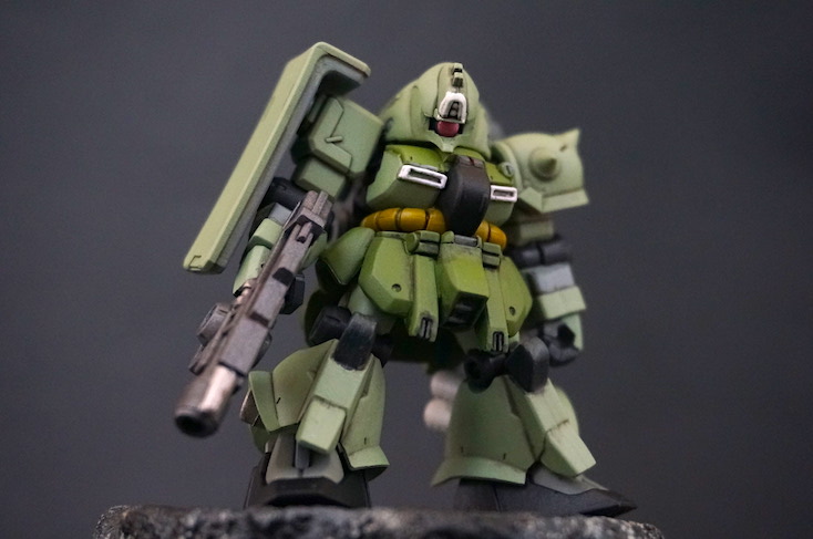 MOBILE SUIT ENSEMBLE 13 ゼク・アイン 全塗装+墨入れ処理。 量産型