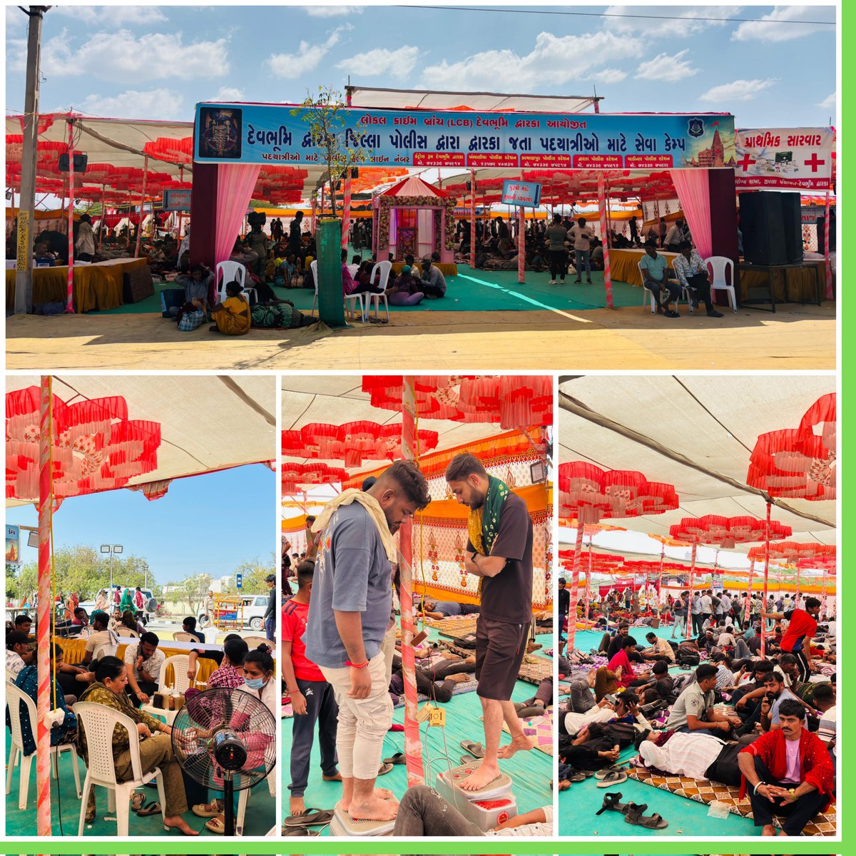 SP_Dwarka's tweet photo. 🚩 તા. 26/02/2026 સેવા કેમ્પ:
☕ 9300 ચા |💧 8000 પાણી
🛏 1700 આરામ | 🏥 1940 મેડિકલ
💆 2100 મસાજ
🥣 950 નાસ્તો |🍛 1210 બપોર પ્રસાદી | 🌙 1340 સાંજ પ્રસાદી
🔆 780 રિફ્લેક્ટર | 📦 અન્ય સહાય: 210
🙏 નિસ્વાર્થ સેવા – દેવભૂમિ દ્વારકા પોલીસ 🚩
#DwarkaPolice
@dgpgujarat @GujaratPolice https://t.co/R74DexYlwD