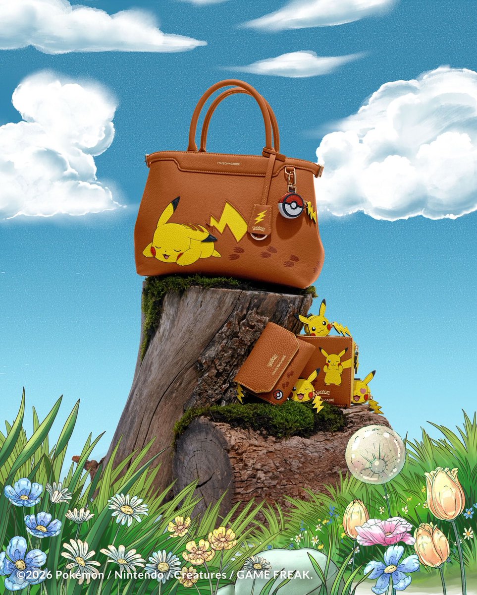 【日本未発売】MAISON DE SABRE ポケモン ピカチュウ パース ポケモン DE SABRE 【日本未発売】MAISON パース ピカチュウ