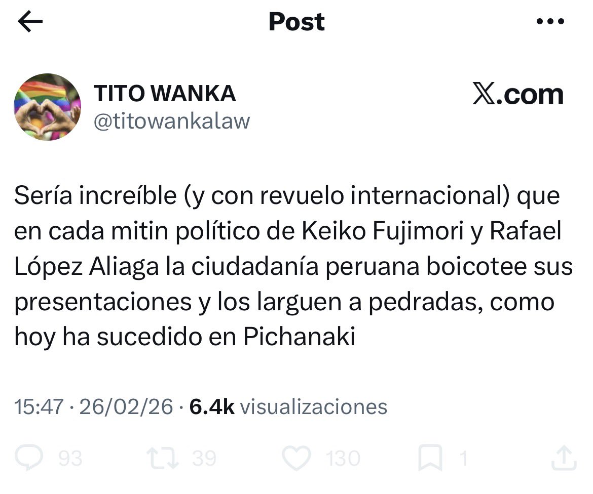Y luego se preguntan: 

¿“Por qué nos terruquean”?

ZDM!