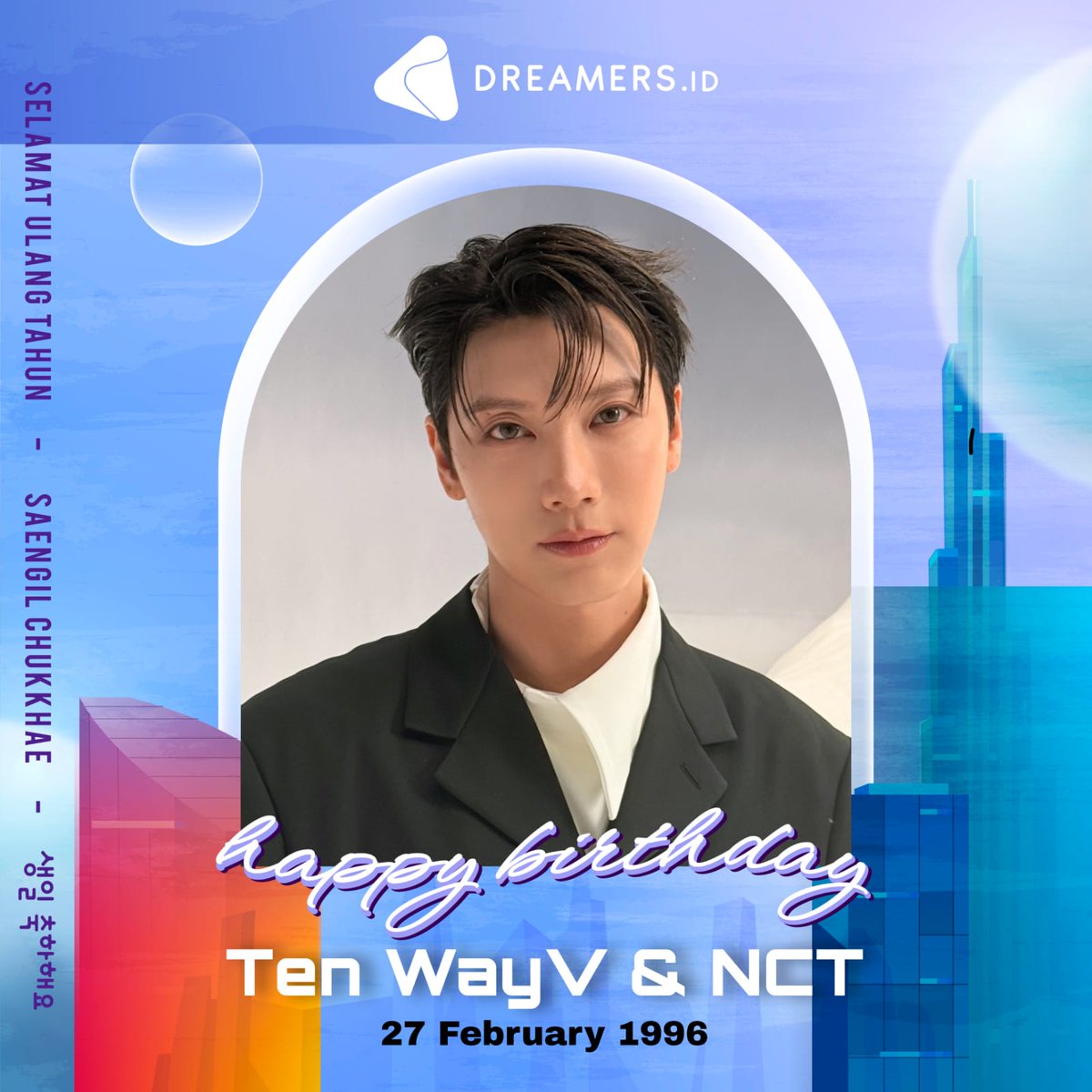 Happy Birthday Ten WayV &amp; NCT! 🎂🥳❤️
<a href="/WayV_official/">WayV</a> <a href="/NCTsmtown/">NCT</a>

Wishing you an abundance of joy &amp; happiness, we hope that your special day is filled with love and warmth! 

#TEN #李永钦 #텐 #NCT #WayV
#테니생일이야_안나줘 #HAPPYTENDAY