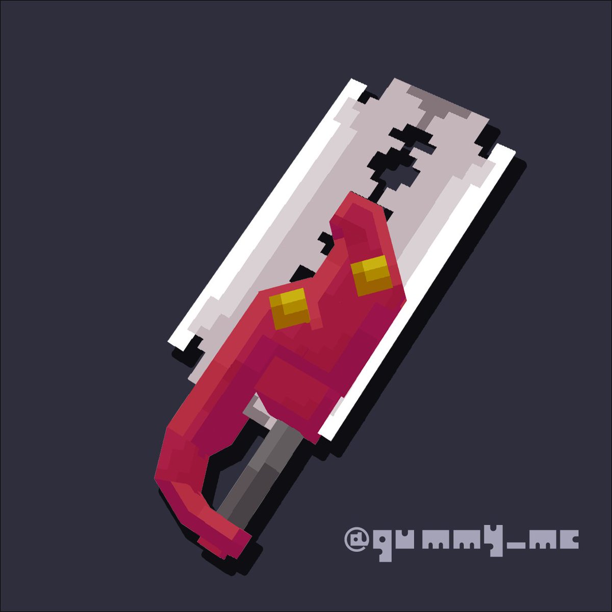 gummy_mc's tweet photo. #Blockbench #Minecraft #lowpoly #pixelart https://t.co/CT792ZzKMy