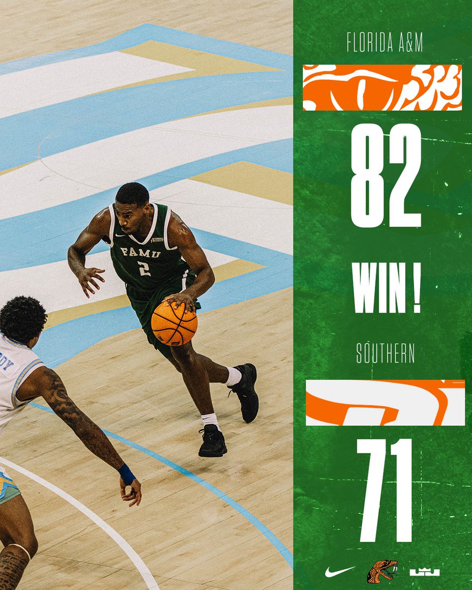 FAMU_MBB's tweet photo. Rattlers Win🐍🔥
FAMU 82 | SU 71

#FangsUp https://t.co/dB24P4KysC