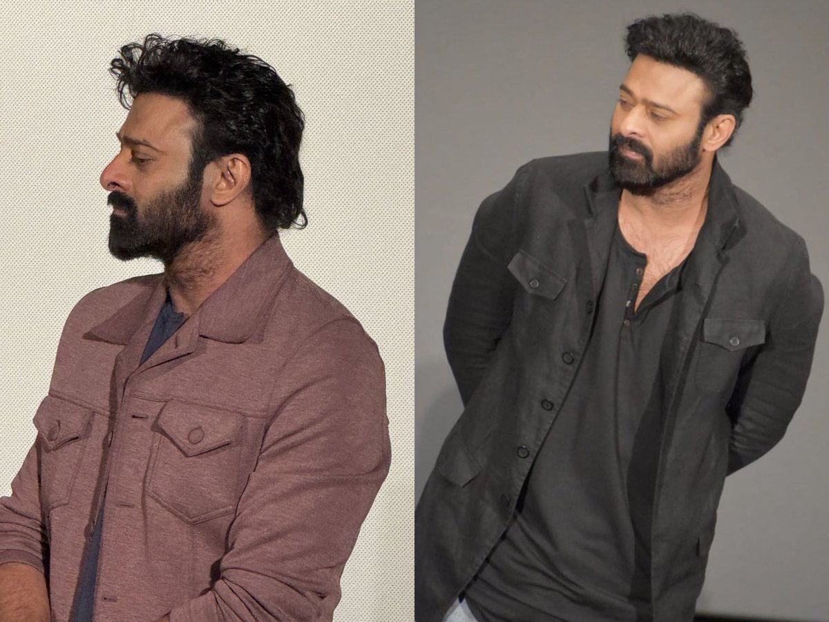 #Prabhas’ offline looks during the first schedule of #Spirit 🔥🔥🔥🔥
