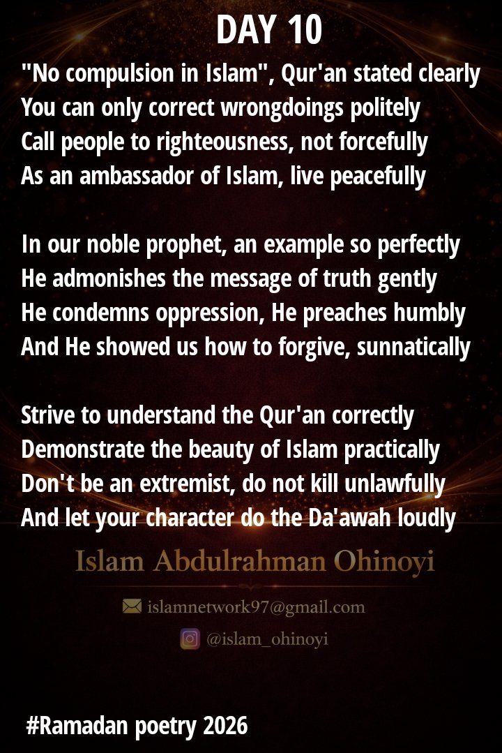 Islam_AO's tweet photo. There is no compulsion in religion. The right path has become clear from the wrong. (Al-Baqarah:256) https://t.co/LWRmWDTrNH