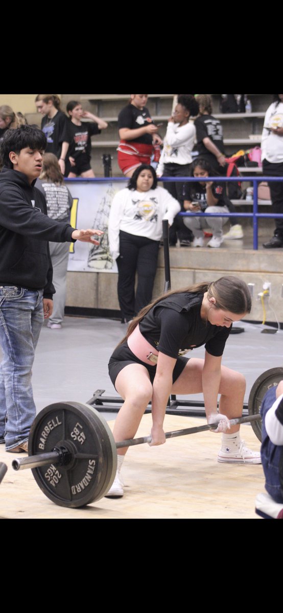 Lexi_Hancock4's tweet photo. I got 1st place in the 123lbs weight class at the Region 3 4A DII Regionals Meet. I also got Best Deadlift in the light weight platform. I got a new PR in Bench and Deadlift. Gilmer as a Team got 1st place at Regionals. I am heading back to State with a lot of our team. Today was a good day. Feeling Blessed right now.